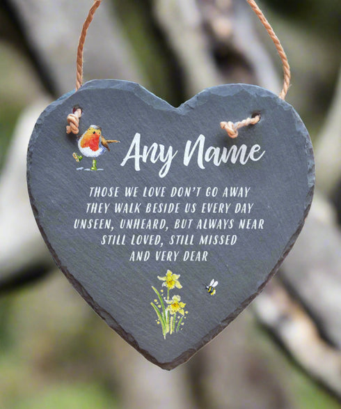 Any Name Slate Heart